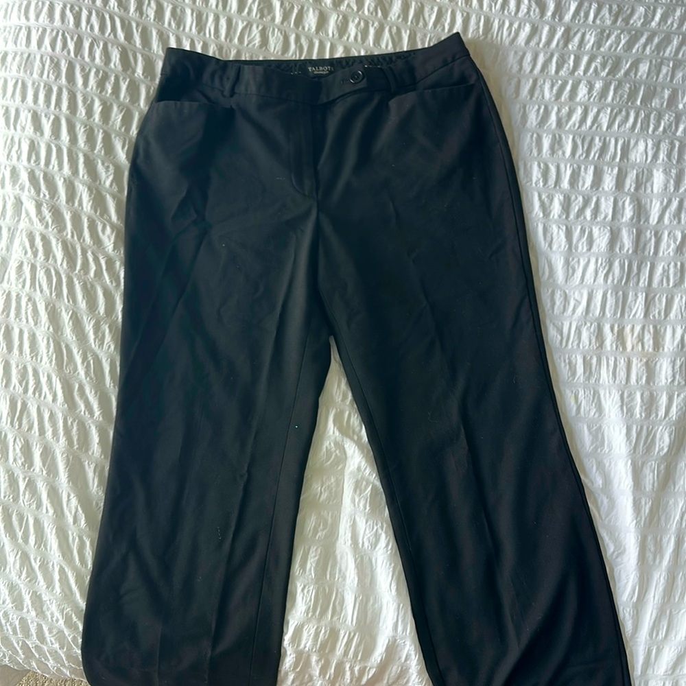 Black Talbots pants.